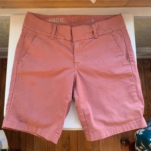 J Crew Andie Chino Shorts in coral 4